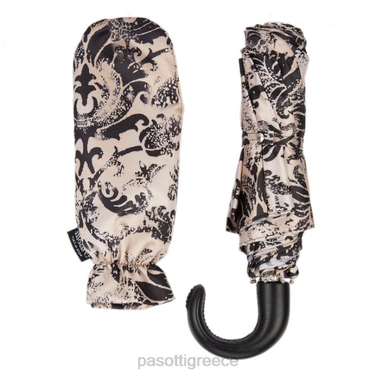 ομπρέλα | PASOTTI 257 50998-44 p - μαύρη και μπεζ πτυσσόμενη ομπρέλα 2N6B8597 γυναίκες